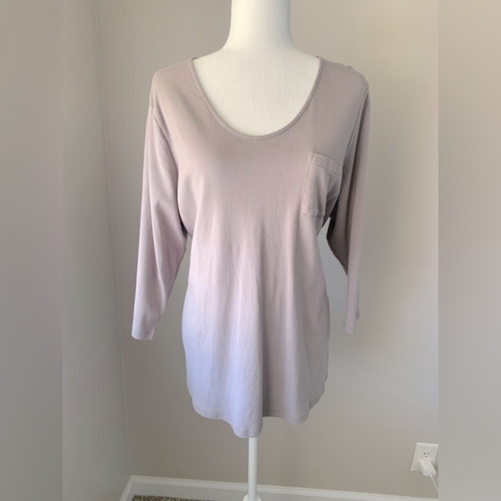 D & Co Essentials blouse size 2X color gray